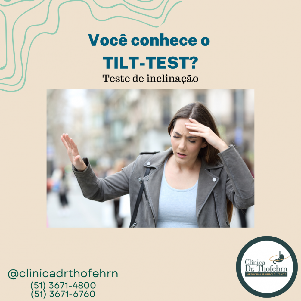 Teste de inclinação ou Tilt Test - Exames e Procedimentos > AbcMed